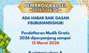 Kuota 300 Orang Mudik Gratis Pemprov Kalsel Sudah Terpenuhi
