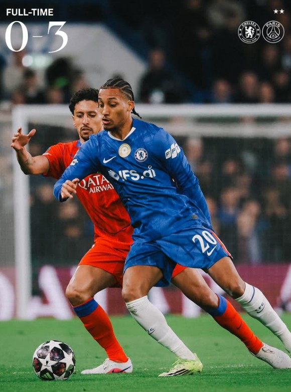 Chelsea Tersingkir Tragis, Dibantai PSG 0-3 dan Catat Kekalahan Terburuk di Liga Champions