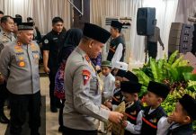 Pererat Silaturahmi di Bulan Ramadhan, Polda Kalsel Bukber Bersama Ojol dan Anak Yatim