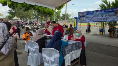 Bakti Sosial di Stadion Pertasi Kencana Sasar Kesehatan Anak dan Lansia