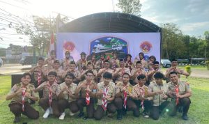 Pramuka Tabalong Gelar Karya Bakti Lebaran, Siap Amankan Arus Mudik