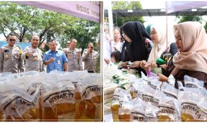 Jelang Ramadan, Polres Tanah Laut Gelar Pasar Sembako Murah Bersama Bulog, Warga Serbu Beras dan Minyak