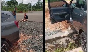 Kecelakaan Mobil di Dekat GOR Babussalam Banjarbaru, Korban Dievakuasi ke RS Idaman