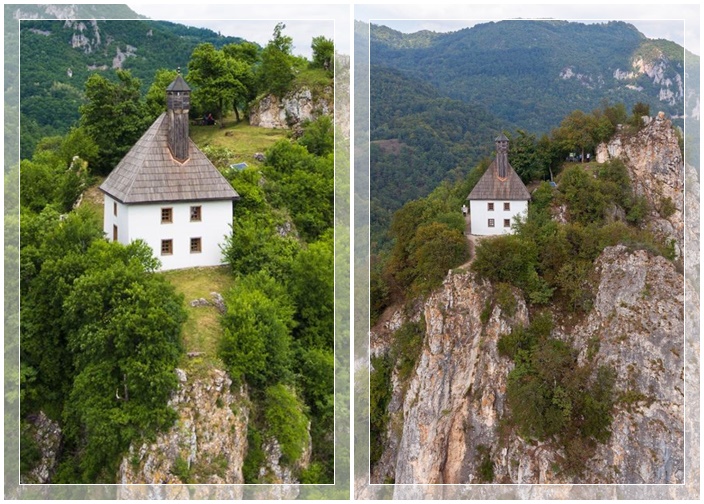 Bikin Merinding! Masjid 600 Tahun Ini Menempel di Tebing 500 Meter, Dijuluki “Masjid di Langit” Bosnia