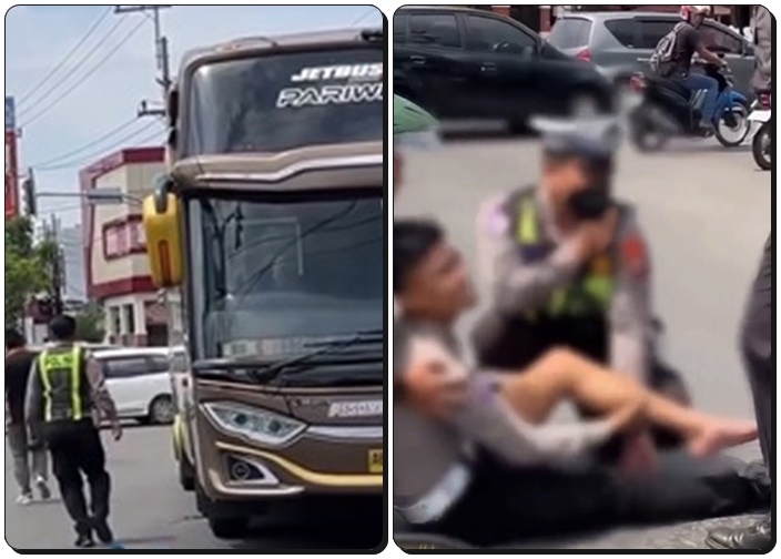 POLISI patah kaki3