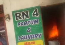 Tempat Laundry di Lingkar Basirih Terbakar