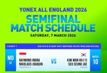 Raymond Indra/Nikolaus Joaquin Tembus Semifinal All England 2026 Usai Kalahkan Unggulan China