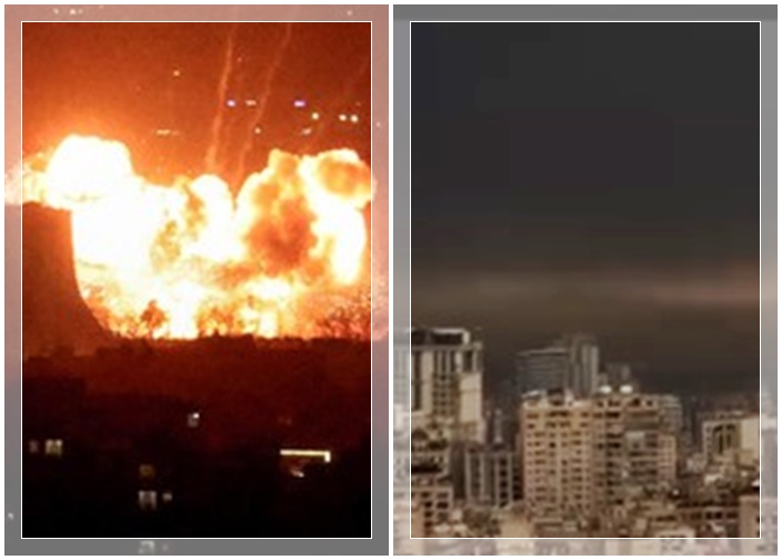 Serangan Israel ke Depot Minyak2