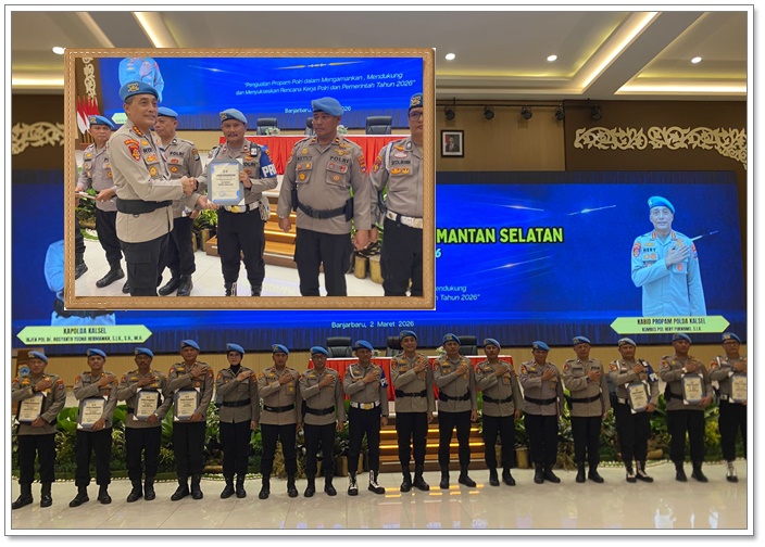 Sapu Bersih 4 Penghargaan! Si Propam Polres Tanah Laut Tampil Terbaik di Rakernis Polda Kalsel 2026
