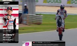 SEJARAH TERCIPTA! Veda Ega Pratama Jadi Pembalap Indonesia Pertama Naik Podium Moto3