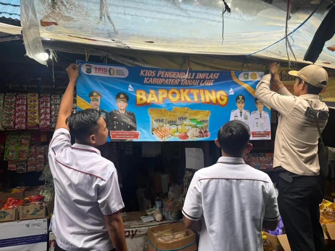 Lawan Gejolak Harga, Pemkab Tanah Laut Tebar Kios Pengendali Inflasi di Pasar Tapandang