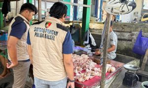 Jelang Lebaran, Satgas Pangan Polda Kalsel Cek Harga Bahan Pokok di Pasar Kesatrian