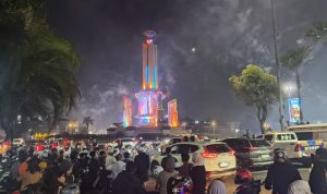 Warga Padati Simpang Empat, Malam Takbiran di Banjarbaru Meriah