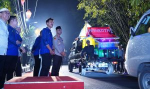 Puluhan Relawan Buser 690 Ramaikan Pawai Takbiran di Martapura