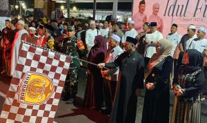 Bupati HST Lepas Pawai Takbiran Malam Idulfitri, Warga Tumpah Ruah di Pusat Kota Barabai