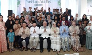 Kompak! Tiga Serangkai Pejabat Kalsel di Silaturahmi Idul Fitri