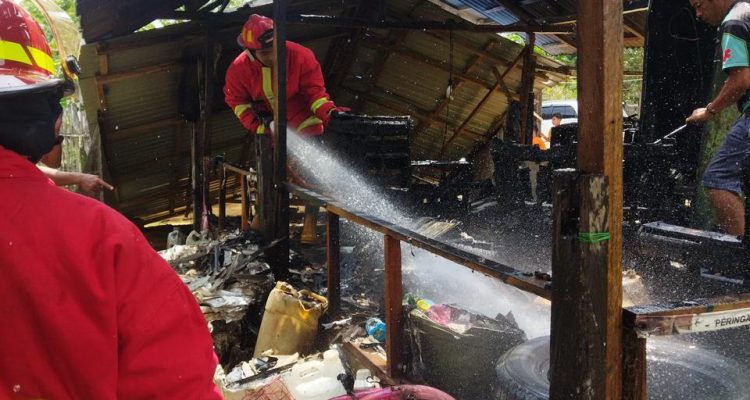 Gudang Elektronik di Karang Rejo Ludes, Kecepatan Damkar Jorong Jadi Penyelamat dari Petaka yang Lebih Besar