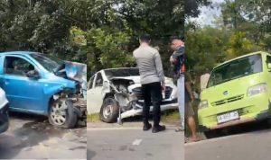 Laka Lantas 3 Mobil di Anjir Km. 8, Korban Diduga Alami Patah Tulang