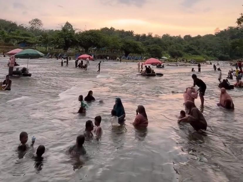 Wisata Riam Bajandik di HST Diserbu Ribuan Pengunjung Selama Sepekan Usai Idulfitri 1447 H