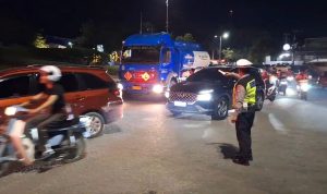 Arus Balik Mudik Lebaran, Bundaran Ikonik Banjarbaru Terpantau Lancar