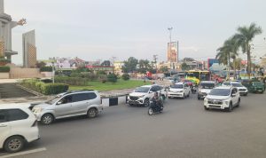 Akhir Pekan Hingga Arus Balik, Kepadatan Simpang Empat Banjarbaru Meningkat