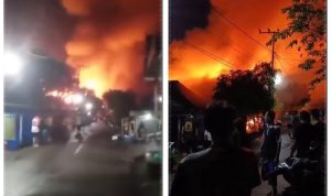 Data Sementara Kebakaran Danau Panggang HSU, 5 Bangunan Terbakar