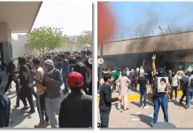 Pakistan Bergejolak! Massa Serbu dan Bakar Konsulat AS di Karachi Usai Kabar Kematian Ali Khamenei