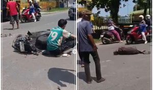 Pria Lansia Terkapar dengan Luka Parah akibat Kecelakaan Mengerikan di Jalan Jafri Zam Zam Banjarmasin
