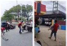 VIRAL! Kecelakaan di Jalan A Yani Km 12 Gambut, Motor dan Mobil Ringsek, Begini Kondisi Pengendara