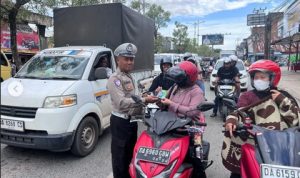 Operasi Ketupat Intan 2026 Dimulai, Polisi di Tanah Bumbu Turun ke Jalan Ingatkan Pengendara Soal Keselamatan