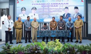 Dinas PUPR Kalsel Gelar Penandatangan Kontrak Pembangunan Jembatan Penghubung Kalimantan – Pulau Laut