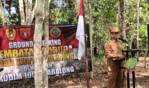 Jembatan Perintis Garuda di Tanta Mulai Dibangun, Bupati dan Dandim Pimpin Groundbreaking