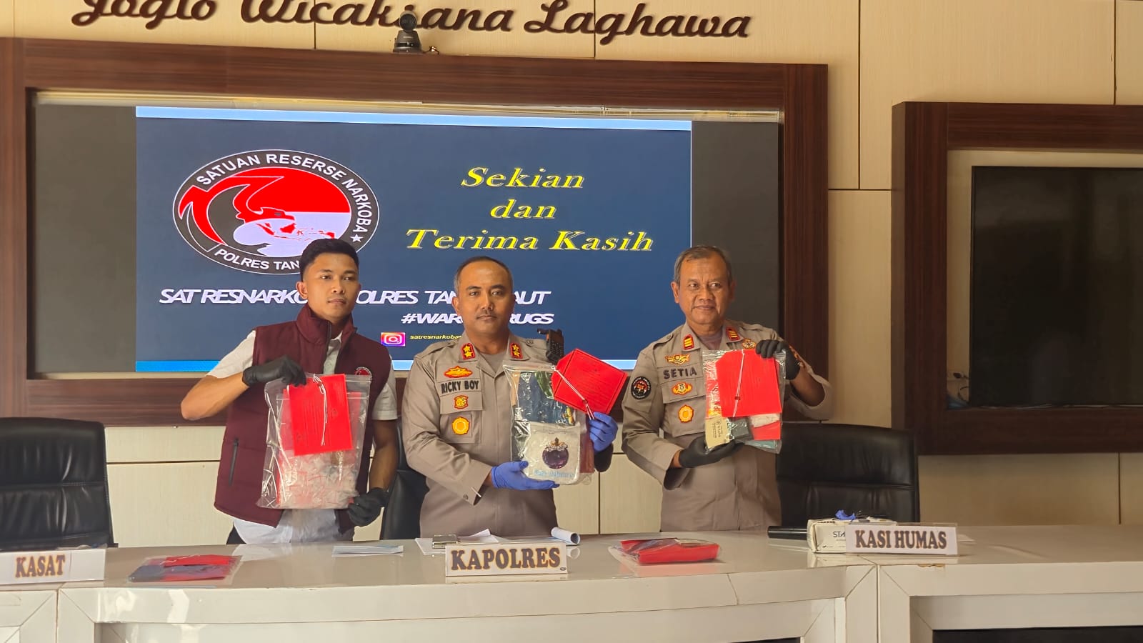 Sebulan Libas 1,1 Kg Sabu Senilai Rp 1,3 Miliar, Polres Tanah Laut Klaim Selamatkan 28 Ribu Nyawa