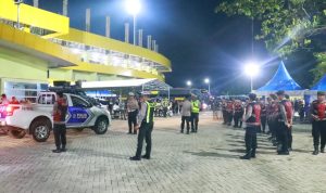 Ratusan Personel Gabungan Amankan Laga Barito Putra vs PSS Sleman di Stadion 17 Mei Banjarmasin
