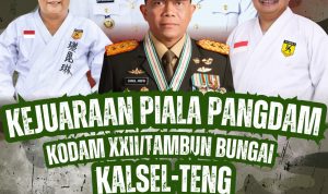 Piala Pangdam XXII Tambun Bungai 2026 Digelar di Banjarmasin, Karateka Kalsel-Teng Siap Berlaga 8–11 April