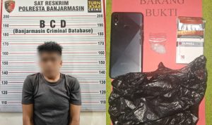 Buruh di Kelayan Banjarmasin Tertangkap Bawa Sabu, Sempat Buang Barang Bukti Saat Diamankan