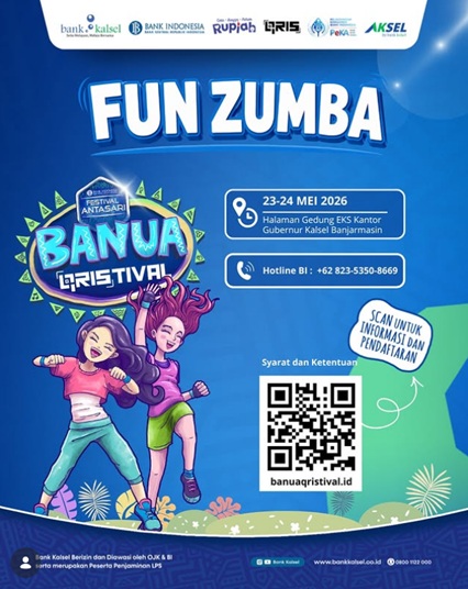 Yuk, Senam Bareng di "Fun Zumba" BANUA QRISTIVAL 2026 Bank Kalsel, Ada Doorprize Menarik