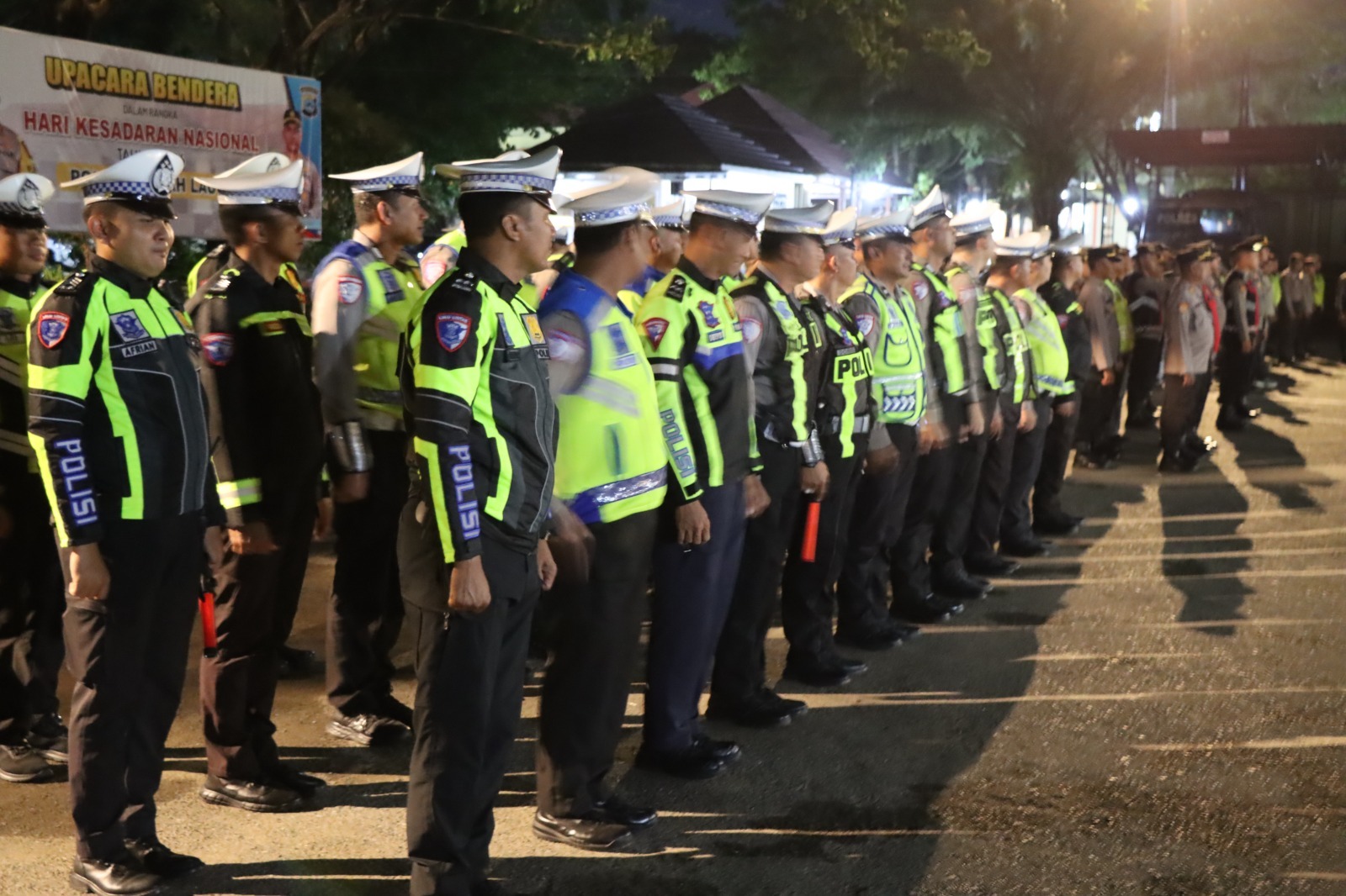Polres Tanah Laut Siagakan Personel Amankan Malam Takbiran Idul Adha di Titik Strategis