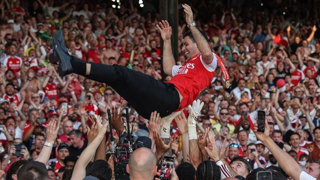Arteta Pelatih Terbaik Liga Inggris 2025/2026, Sesumbar Juara Liga Champions