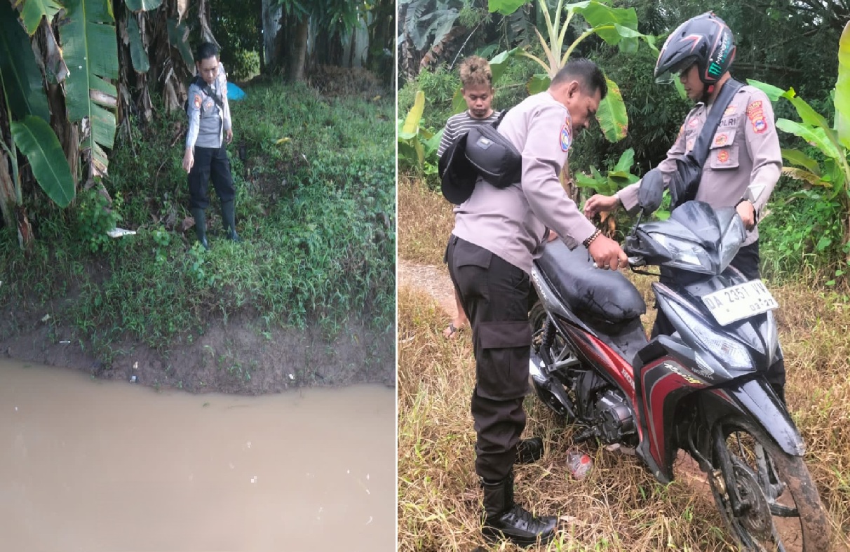Proses Evakuasi penemuan mayat dipintu aliran air Desa Sungai Tuan Ulu2