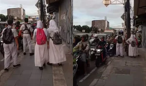 Viral Sekelompok Murid SMP Teriaki Pemotor Lewat Trotoar, Warganet Puji Keberaniannya saat Menegur