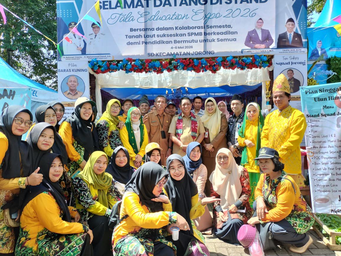 Sentuhan Kearifan Lokal Tanah Laut, Stand SD Jorong Pikat Hati Pengunjung Tala Education Expo 2026
