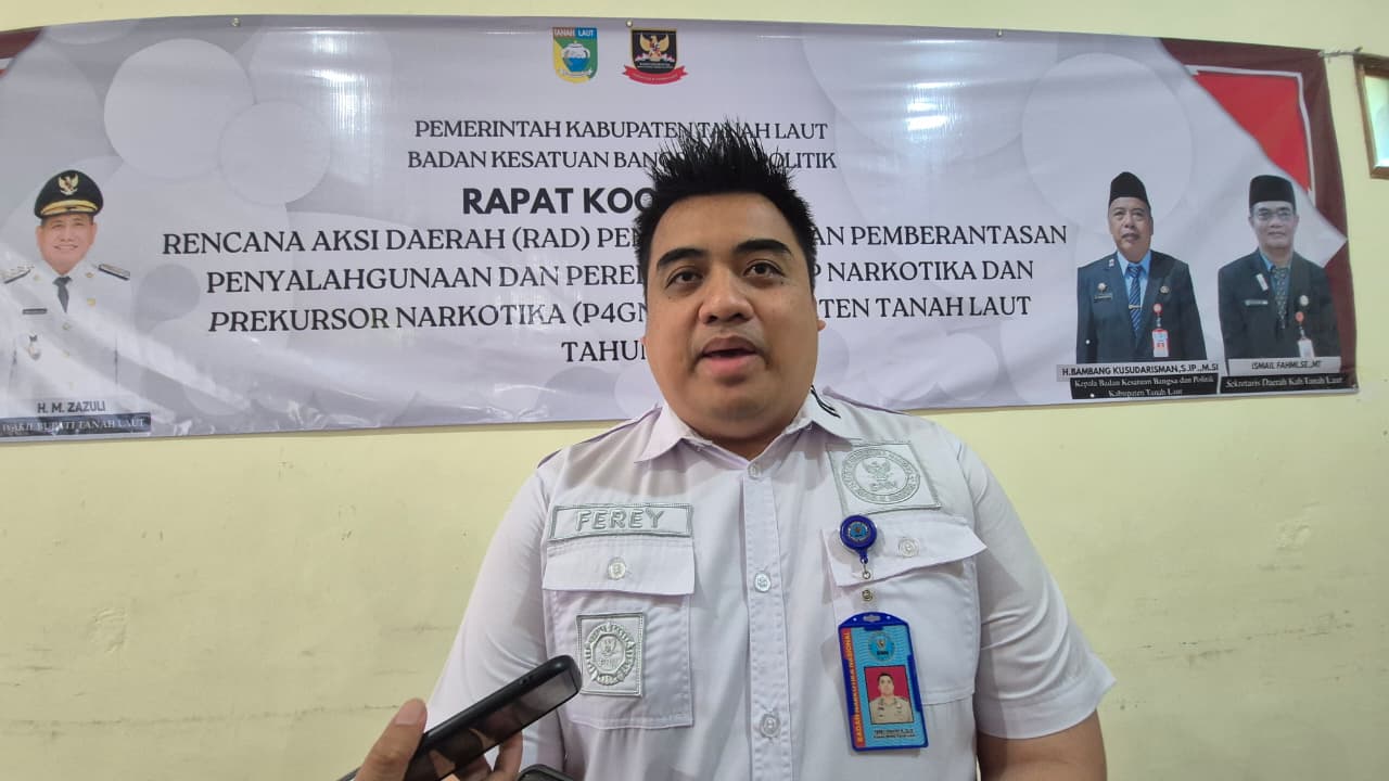 Bakal Tes Urine Anak-anak Desa, BNN dan Kesbangpol Tanah Laut Susun Rencana Aksi Daerah P4GN 2026 Cegah Peredaran Narkoba