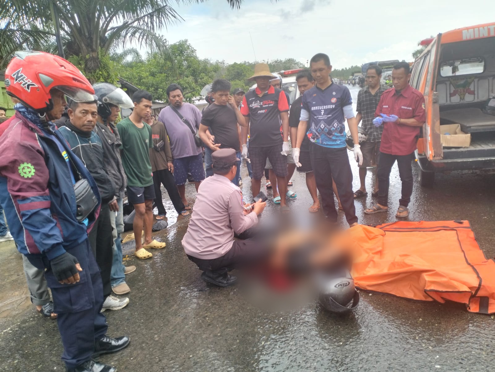 Kecelakaan Maut di Jalan Menikung Jilatan Tanah Laut, Pengendara Motor Honda Beat Tewas di Tempat