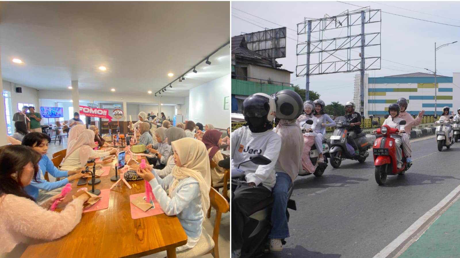 Jihan Antusias Ikuti FOMO! Fazzio Hybrid Movement di Banjarmasin: Bisa Touring Sekaligus Belajar Bikin Moru Doll Bareng Yamaha