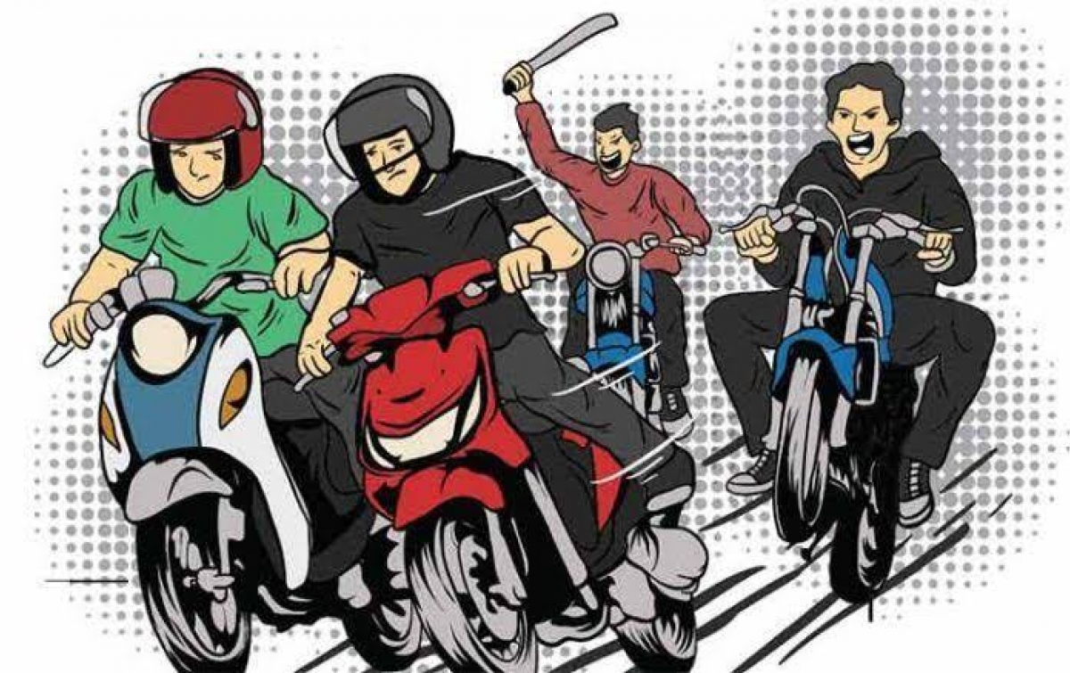 Ketua Geng Motor Brutaliti Menangis Keras Saat Diborgol di Depan Orang Tua