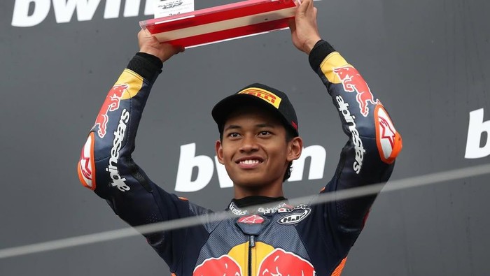 veda ega8 Pembalap Moto3 Indonesia Veda Ega Pratama akan Kembali mengaspal dalam rangkaian MotoGP Catalunya 2026. (Wartabanjar.com/Veda_54)
