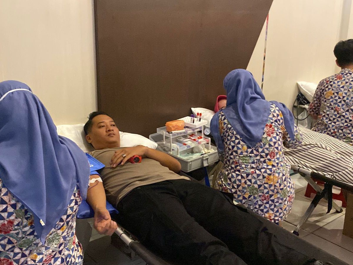 Donor Darah Hari Bhayangkara Ke-80 Polres HST Himpun 131 Kantong Darah, Golongan O Mendominasi