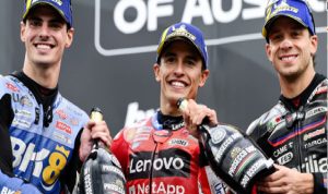 Fermin Aldeguer, Marc Marquez, Marco Bezzecchi, MotoGP 2026.