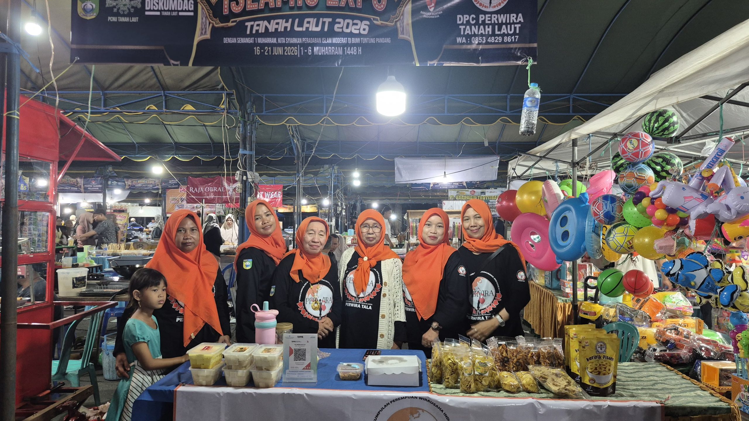 Partisipasi DPC PERWIRA di Islamic Expo Tanah Laut, Dongkrak Penjualan Produk Olahan